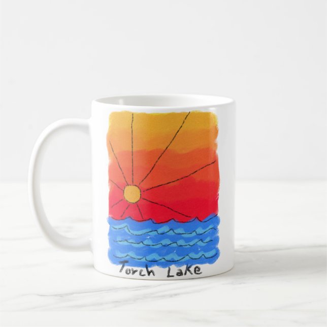 Mug Lever de soleil de lac torch (Gauche)