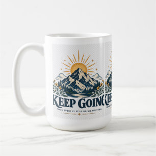 Mug Lever de soleil en montagne Continuez Inspiration