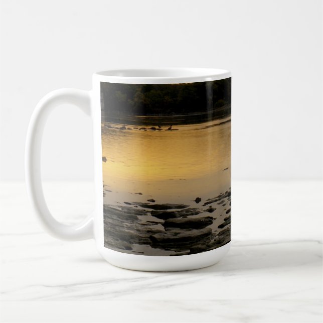 Mug Lever de soleil sur la rivière Maumme (Gauche)