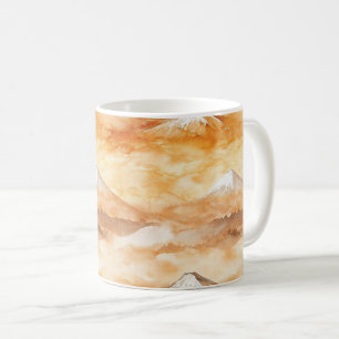Mug Lever de soleil sur le mont Fuji - Aube à l'aquare