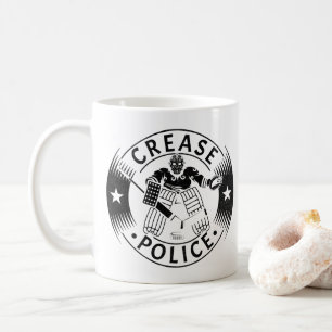 Mug Lever Police Hockey Goalie Netminder