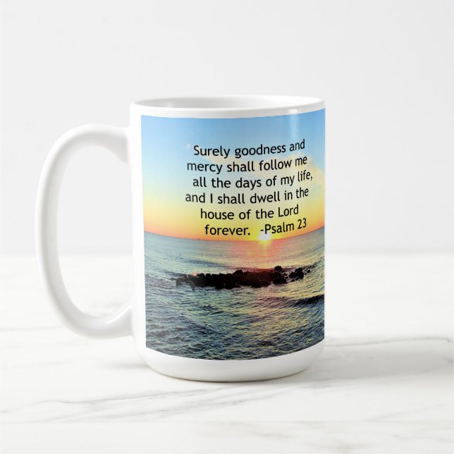 MUG LEVER SUR LA PHOTO DU 23E PSALM DE L'OCÉAN (Gauche)
