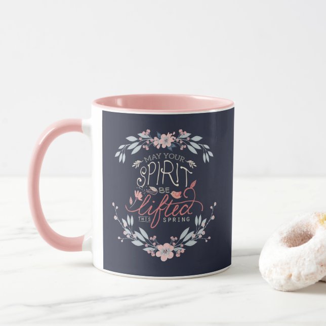 Mug Levez vos esprits ce printemps (Avec donut)