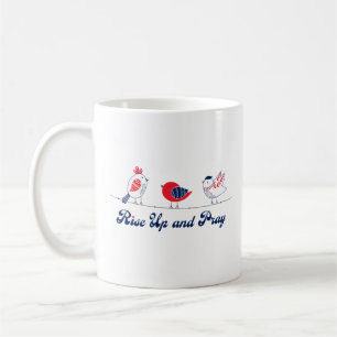 Mug Levez-vous et priez les oiseaux patriotiques