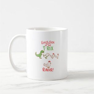 Mug L'Évolution De La Rive-T-Rex ! Dino Dino Dino Dick