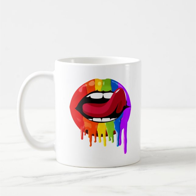 MUG LEVRES ARC-EN-CIEL (Gauche)