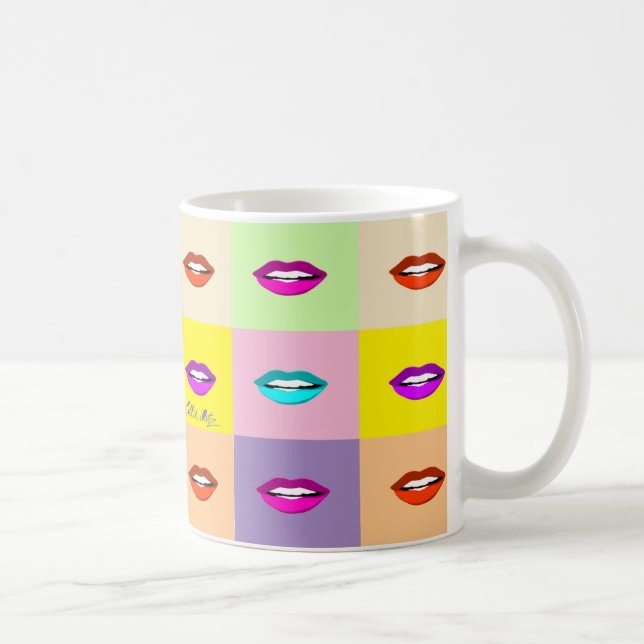 Mug Lèvres d'art pop (Droite)