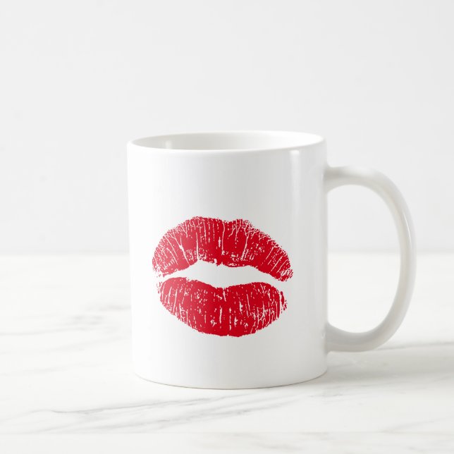Mug Lèvres de baiser rouges (Droite)