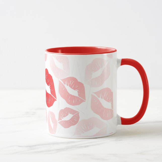 Mug Lèvres de rouge à lèvres (Droite)