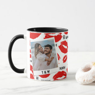 Mug Lèvres de Saint-Valentin modernes pour couple avec
