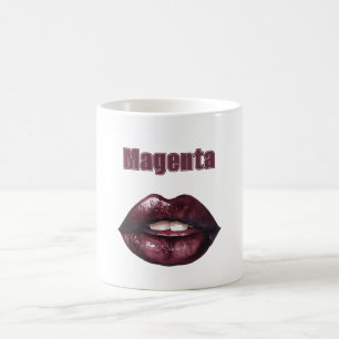 Mug Lèvres Rouge Magenta Bourgogne