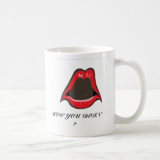 Mug lèvres rouges, COMMENT VOUS DOIN ?