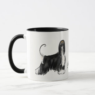 Mug Lévrier afghan black&tan
