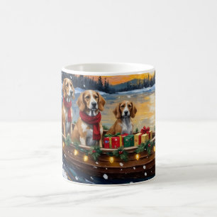 Mug Lévrier Afghan Noël Bateau Vacances