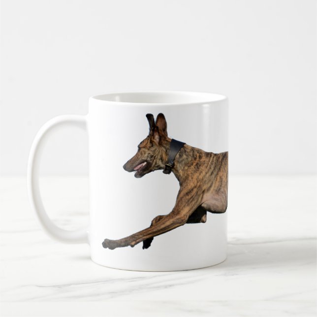 Mug Lévrier Brindled de Lurcher (Gauche)