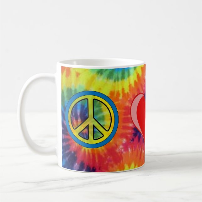 Mug Lévrier d'amour de paix (Gauche)