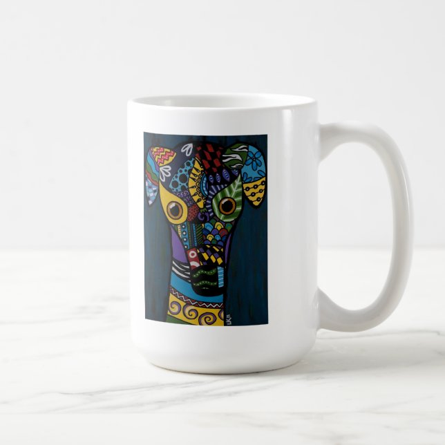 Mug Lévrier - retiré emballant la délivrance (Droite)