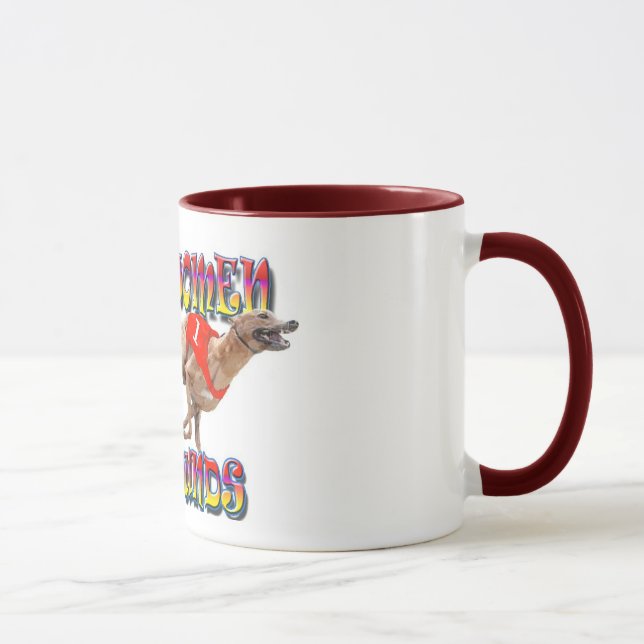 Mug Lévriers 2 de course de vraies femmes (Droite)