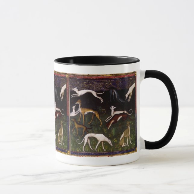 Mug Lévriers médiévaux dans les bois profonds (Droite)