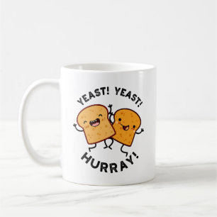 Mug Levure de levure Hurray Drôle Puns de pain