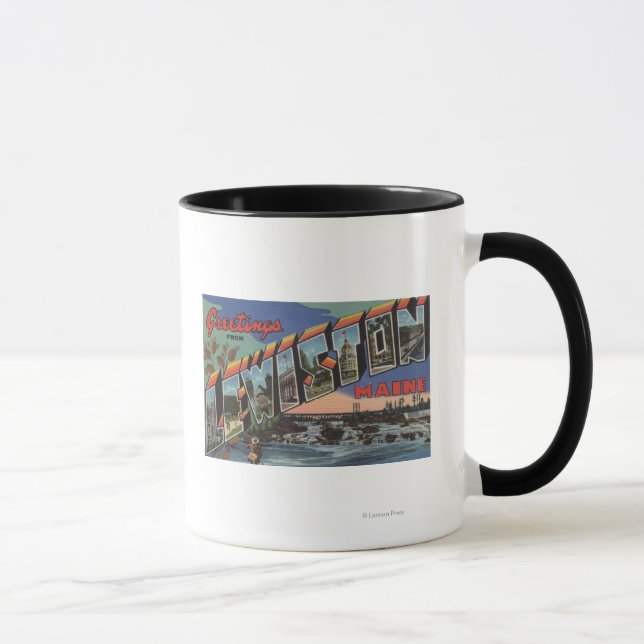 Mug Lewiston, Maine (Scène fluviale) (Droite)