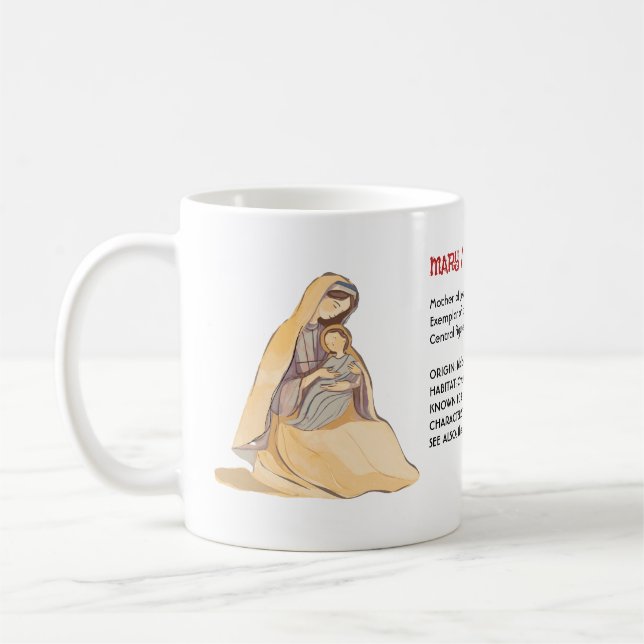 Mug Lexique de Marie biblique Design – Un Hommage à un (Gauche)