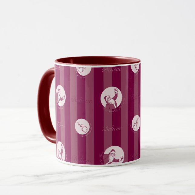Mug L'Express polaire | Motif du Père Noël rayé (Devant gauche)