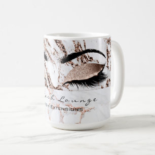 Mug L'extension de mèches observe le marbre blanc de