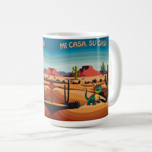 Mug Lézard à cornes du sud-ouest, Mi Casa, Su Casa