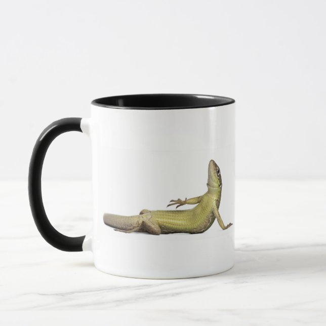 Mug Lézard de mur se trouvant vers le bas - muralis de (Gauche)