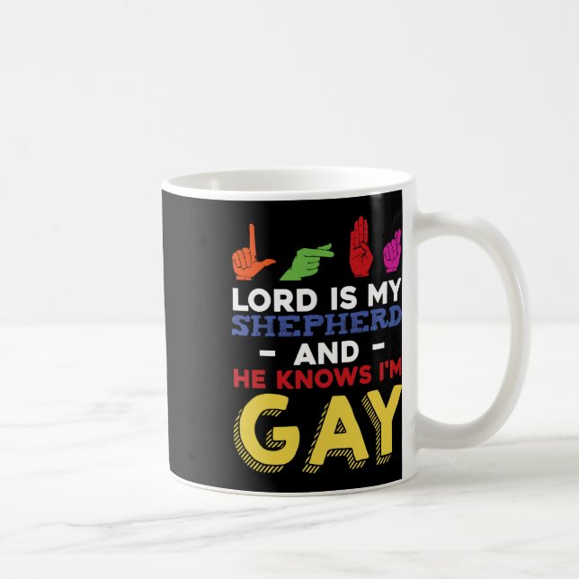 Mug Lgbt Gay pride Mois Sensibilisation Asl Langue Des (Droite)