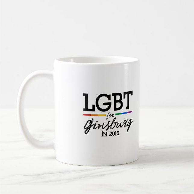 Mug LGBT pour Ginsburg 2016 (Gauche)