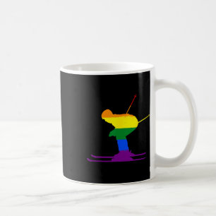 Mug Lgbt Rainbow Drapeau Skier Skier Ski Gay pride Lov
