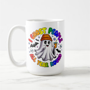 Mug LGBTQ Arc-en-ciel Drôle d'Halloween – Je hante les