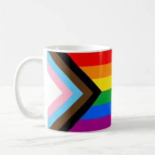 Mug LGBTQ+ Indicateur de fierté de progrès