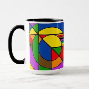 Mug LGBTQ+ POC Rainbow Pride Abstraite géométrique