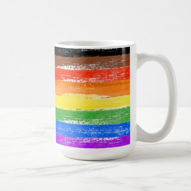 Mug LGBTQIA+ Peinture de fierté (Droite)