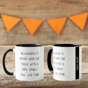 Mug L'Halloween Noir Funny Personnalisé N'Est Jamais F