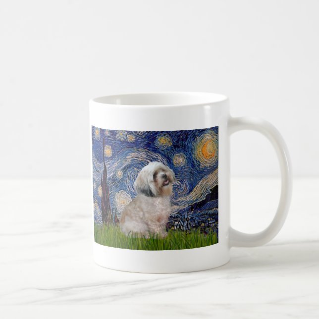 Mug Lhasa Apso 10 - Nuit étoilée (Droite)