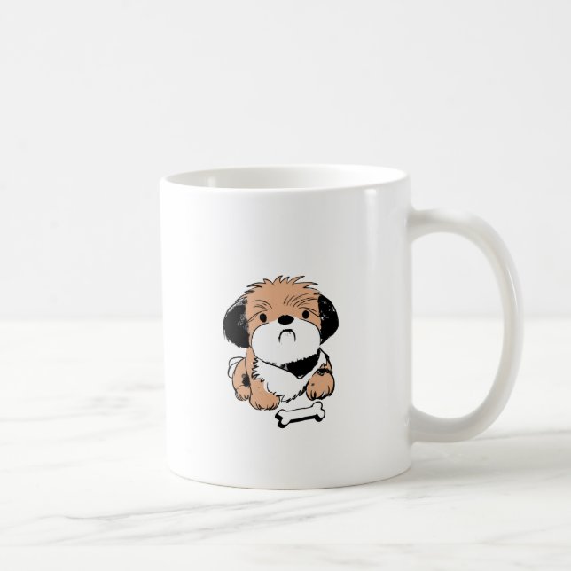 Mug Lhasa Apso et friandise pour chien (Droite)