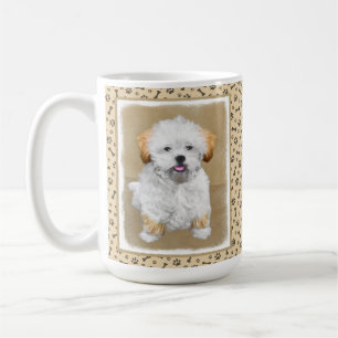 Mug Lhasa Apso Puppy Peinture - Cute Original Chien Ar