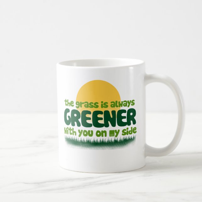 Mug L'herbe est toujours plus verte (Droite)