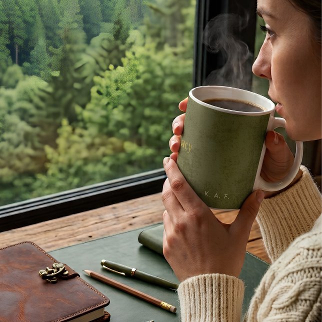 Mug L'Héritage | Vert personnalisé de l'auteur (Créateur téléchargé)
