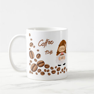 Mug L'heure du café dit le gnome sur un