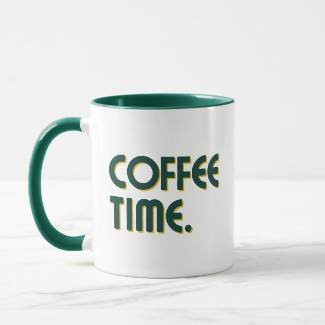 Mug L'heure du café | Simple café quotidien minimalist (Gauche)
