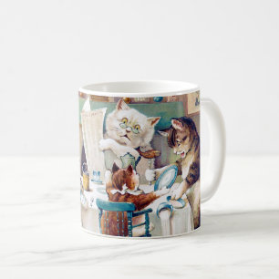 Mug L'heure du petit-déjeuner des chats, Louis Wain
