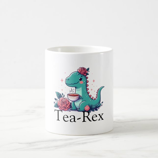 Mug L'heure du thé avec un Dino (Centre)