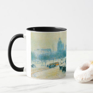 Mug L'hiver à Union Square par Frederick Childe Hassam