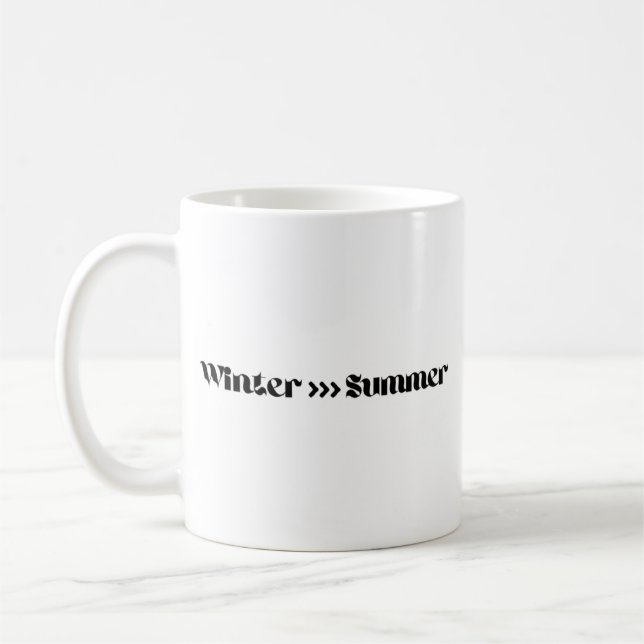 Mug L'hiver est meilleur que l'été (Gauche)