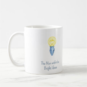 Mug L'homme à l'ampoule à idées lumineuses